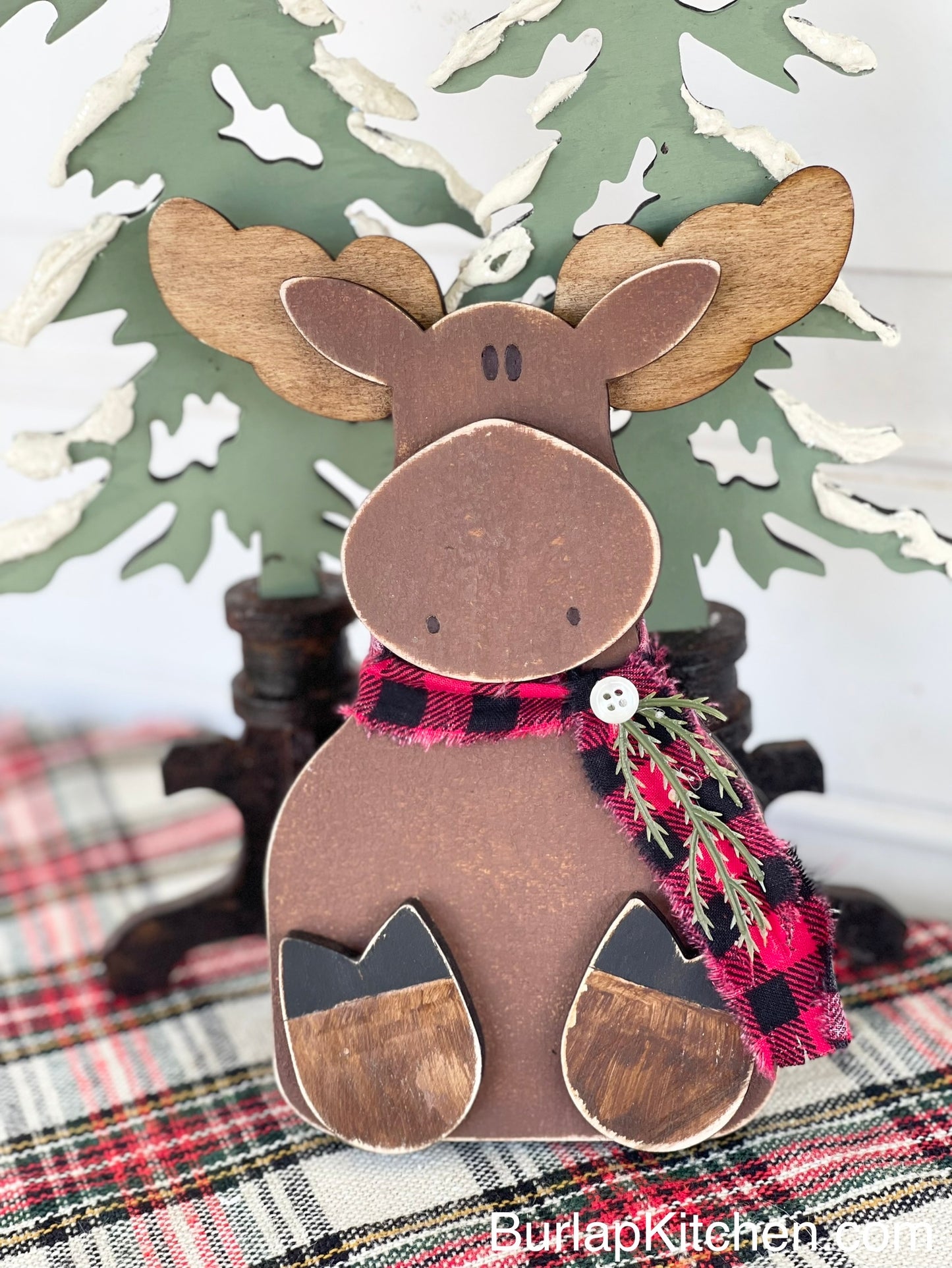 Woodsy Moose - (Maple Wood DIY Craft Kit)