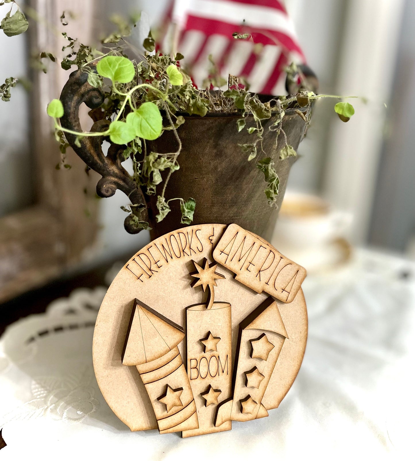 (CK) Fireworks Snow Globe Insert Only