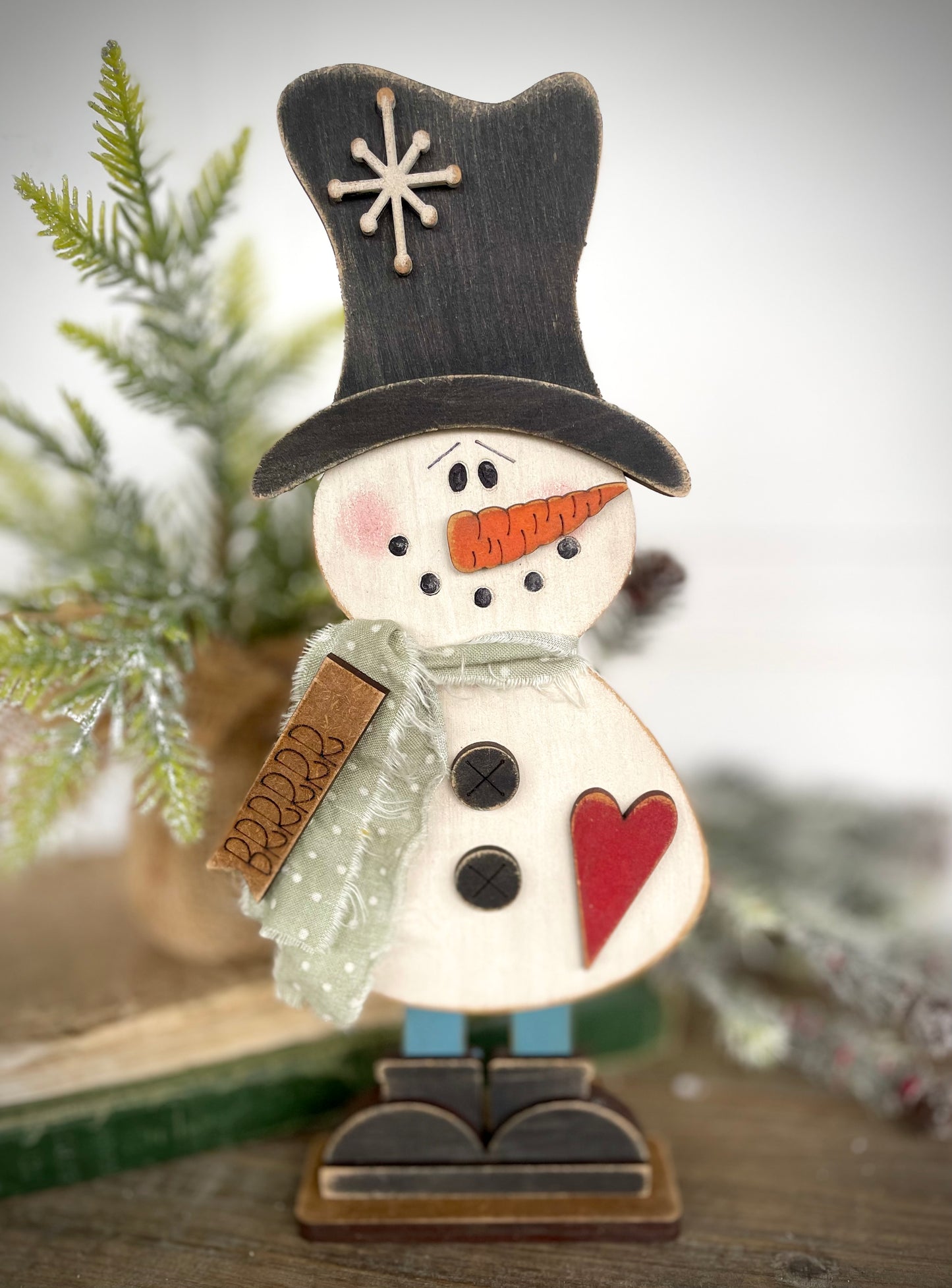 Merry Monday Primitive Snowman (DIY Craft Kit)