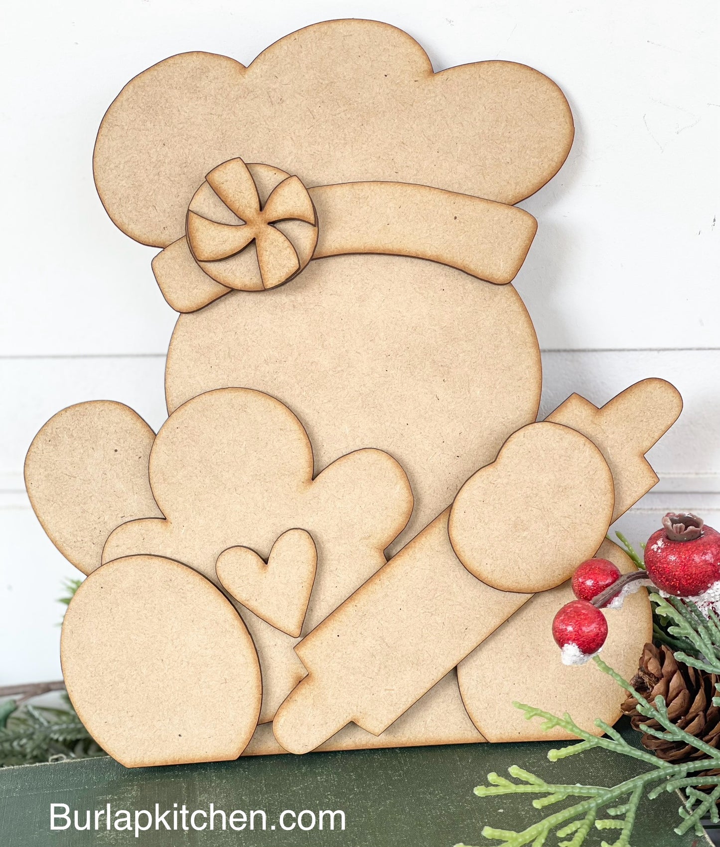 Merry Monday Gingerbread Man w/ Hat