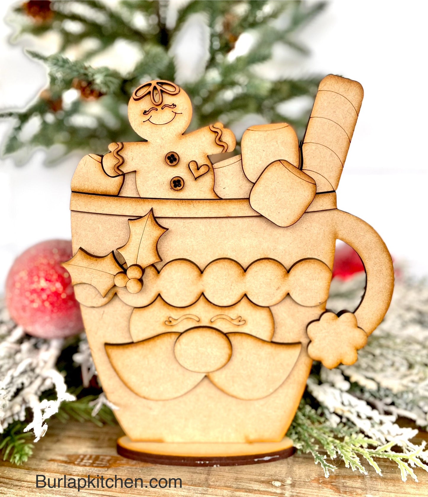 Merry Monday Santa & Gingerbread Mug