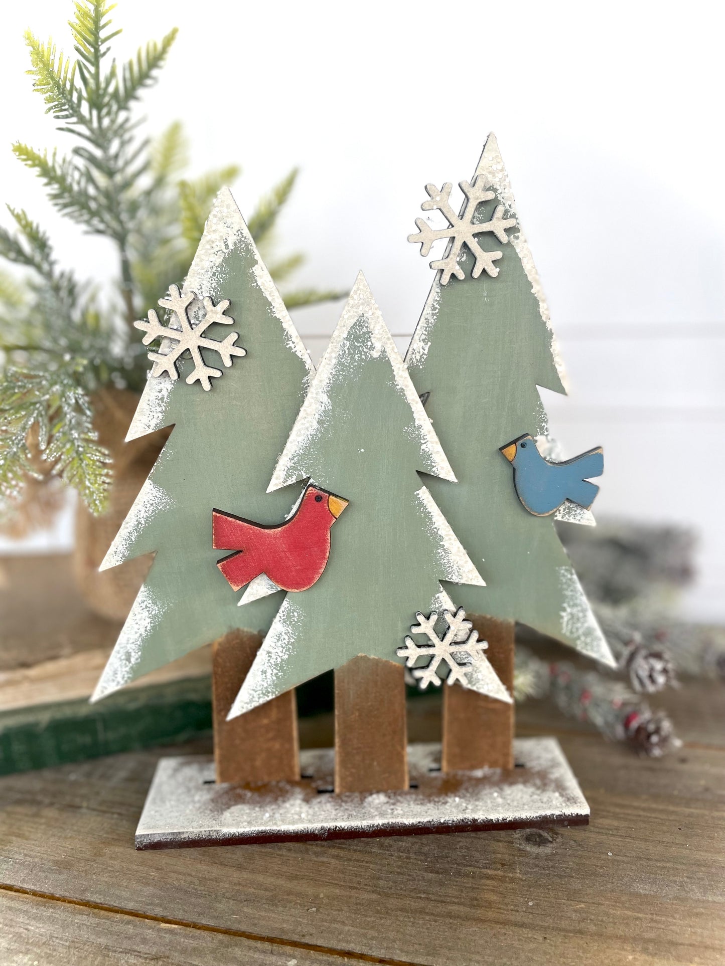 Merry Monday Christmas Tree Cluster