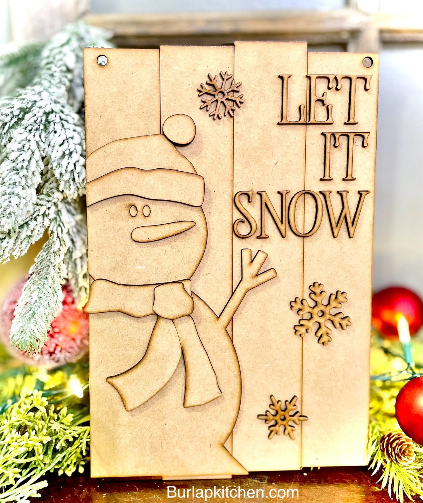 Merry Monday Let it Snow Sign - DIY Craft Kit