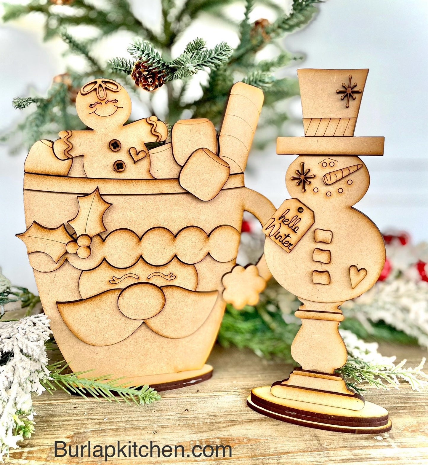 Merry Monday Bundle Deal (Santa Cup & Pedestal Snowman