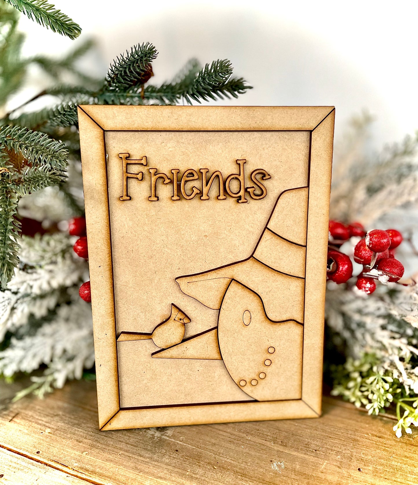 Friends Snowman Frame