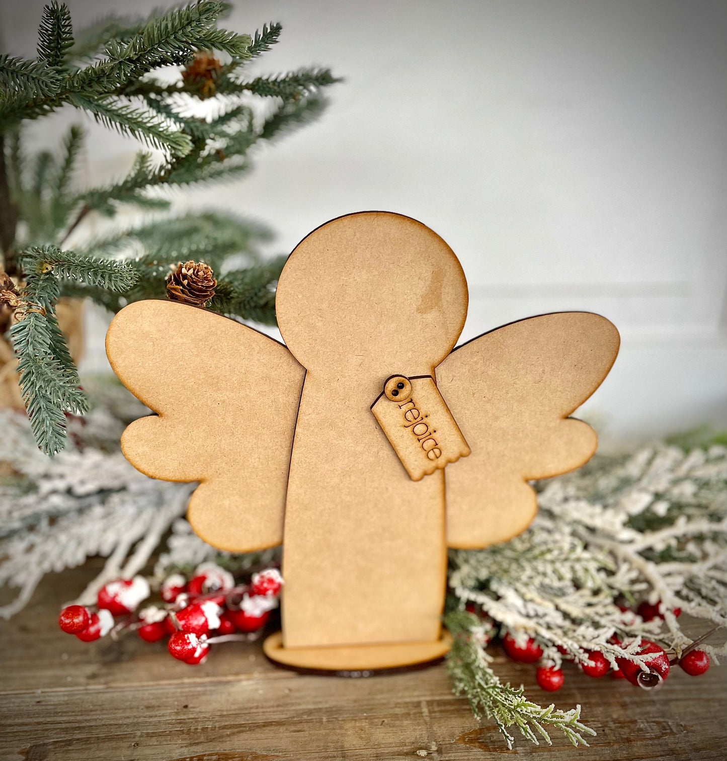 Rejoice Farmhouse Angel - (DIY Craft Kit)
