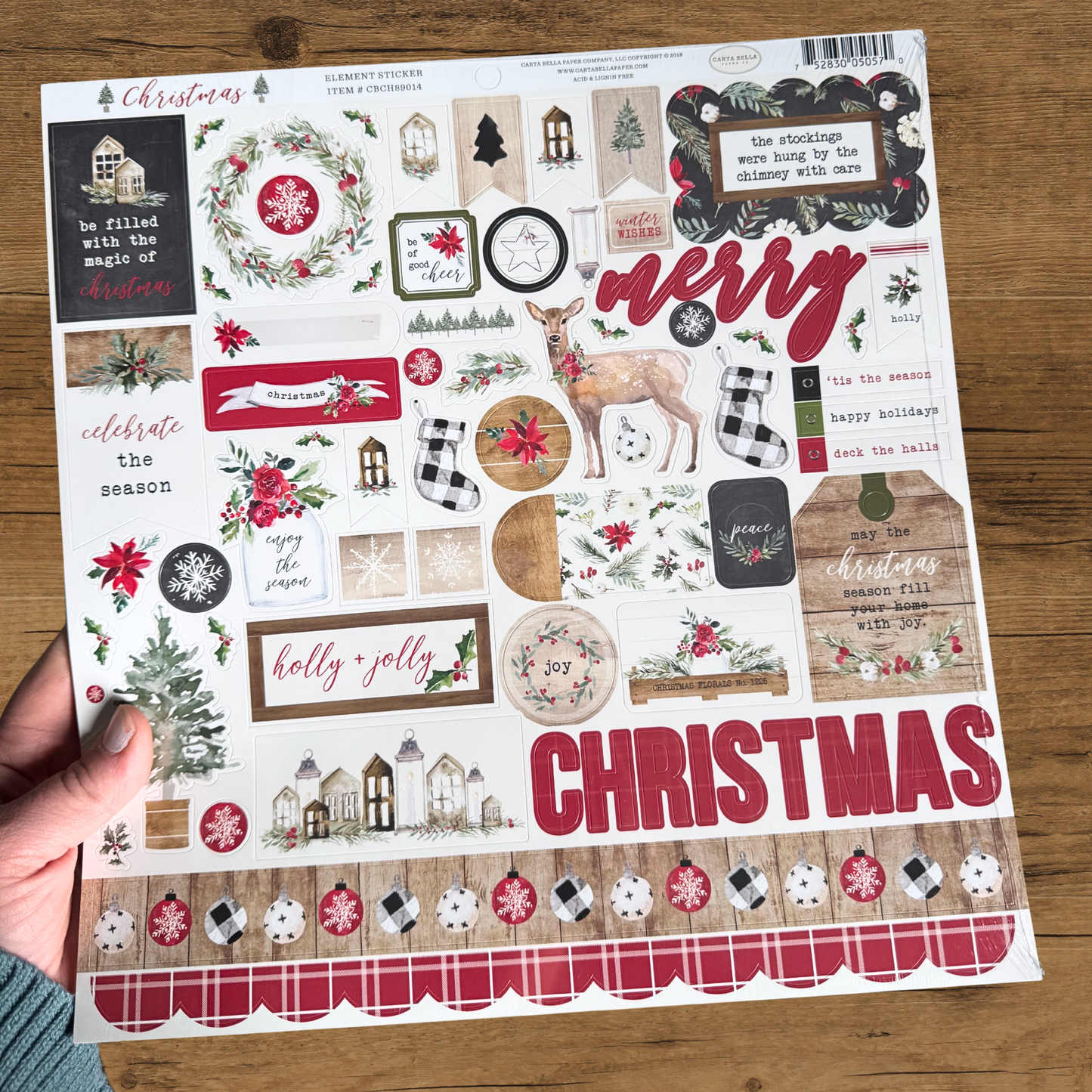 Christmas Collection Kit 12” x 12” Paper & Sticker Sheets – Carta Bella
