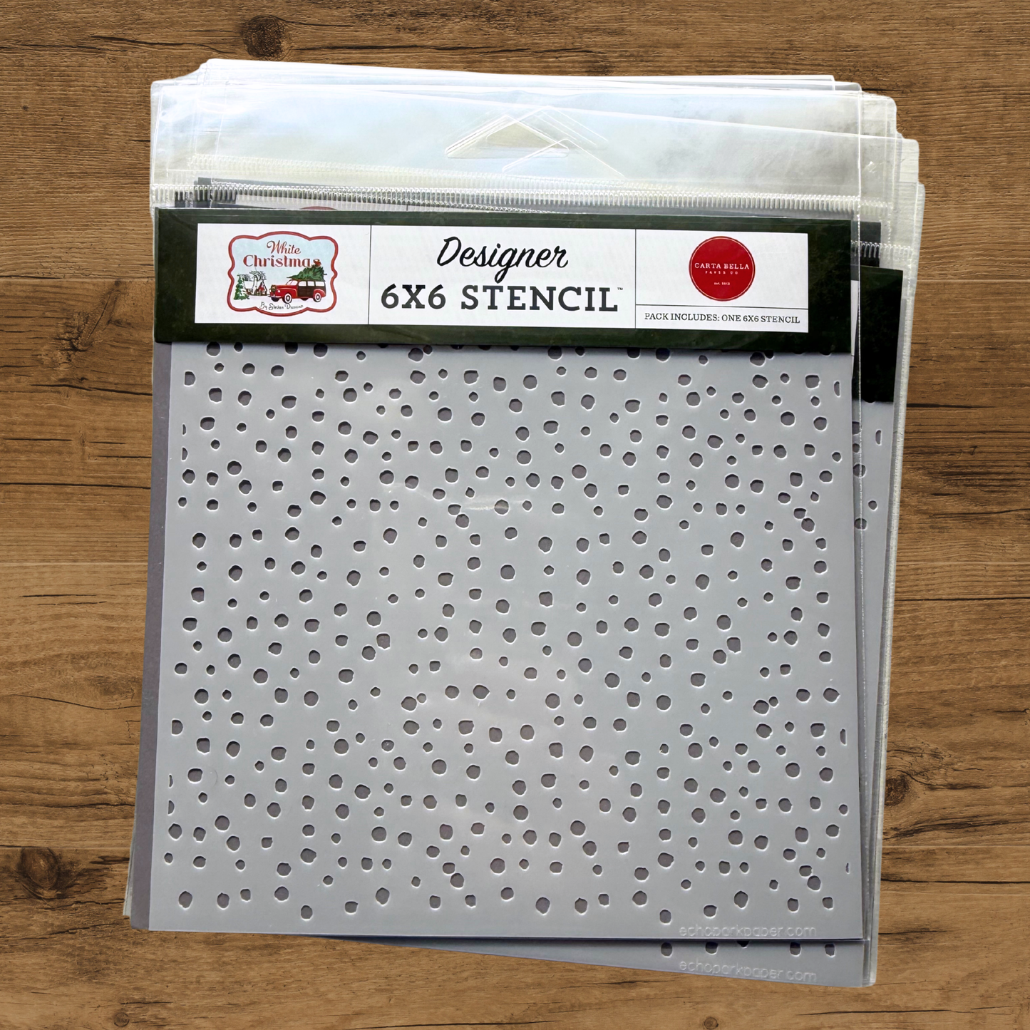 Snow Flurry Stencil - 6"x6"