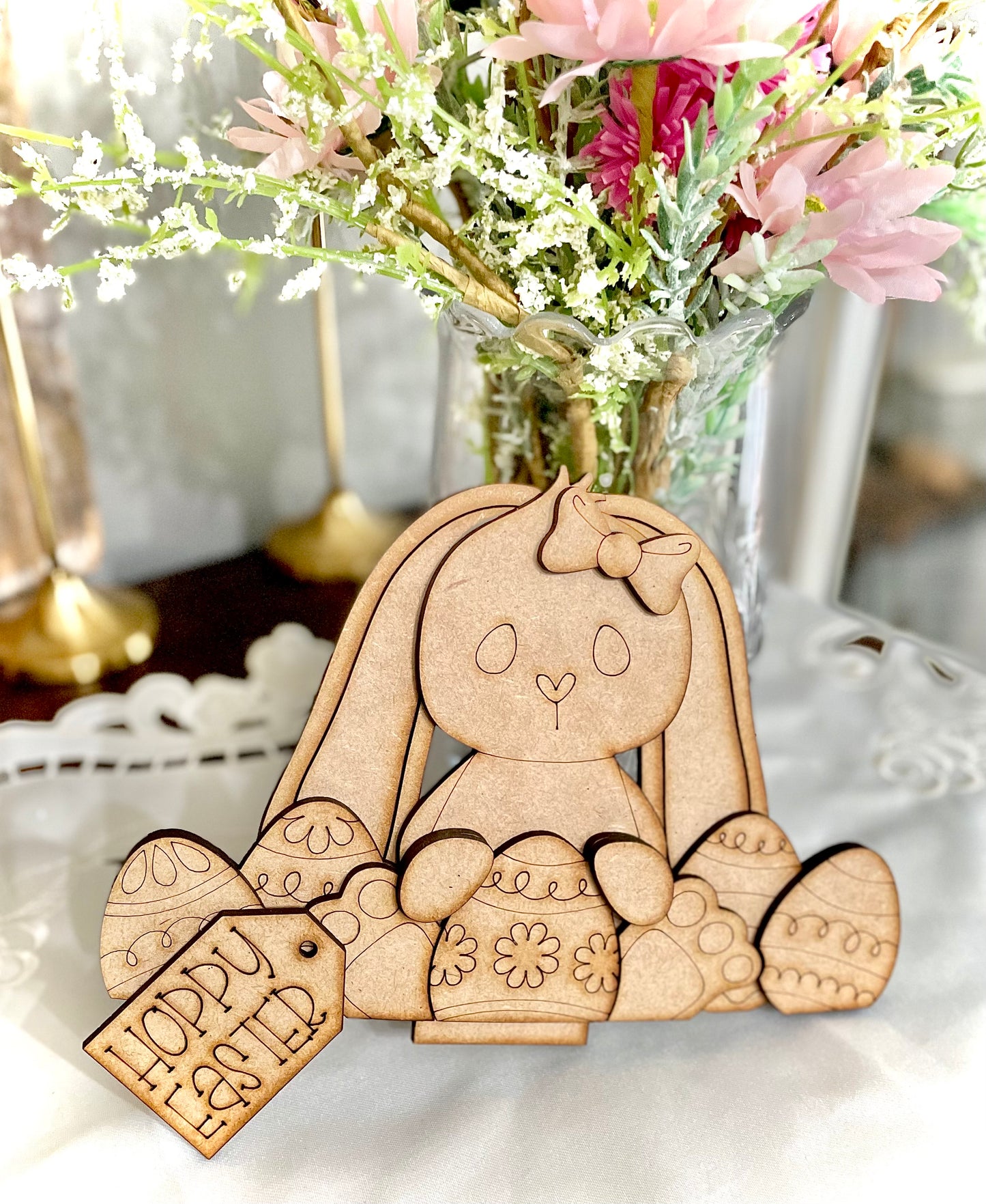 (CK) Floppy Ear Bunny Insert Only for Basket