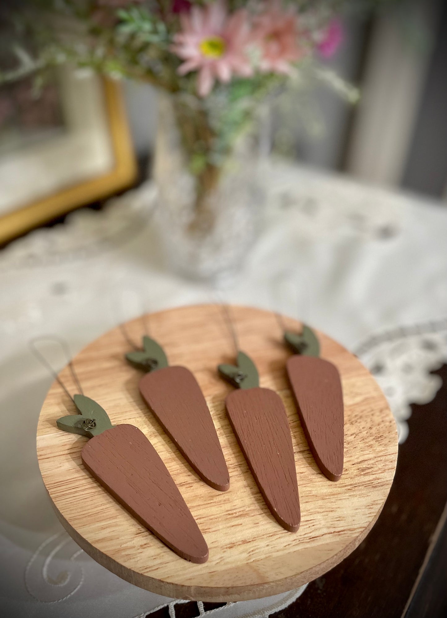 (FP) Carrot Ornaments, Set of 4