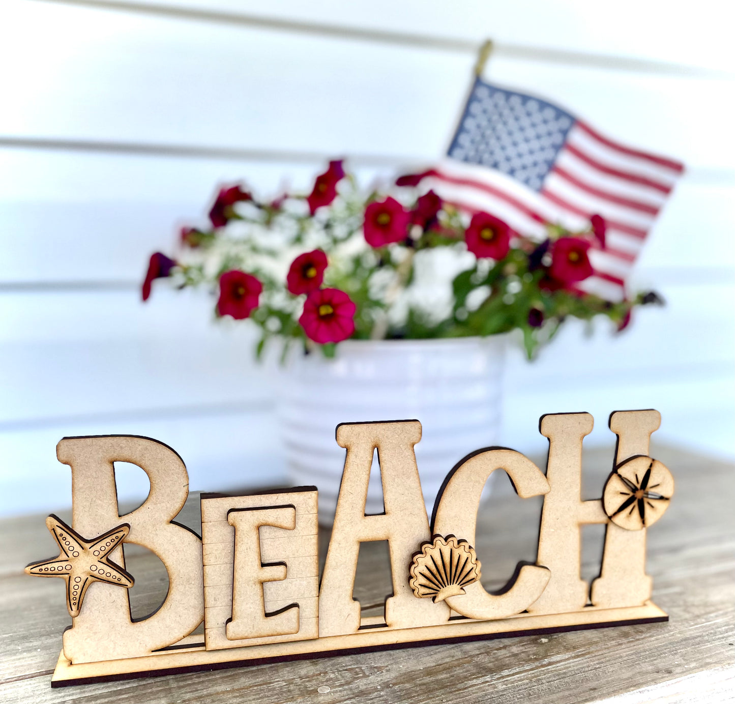 Stand Alone Beach Sign (DIY Craft Kit)