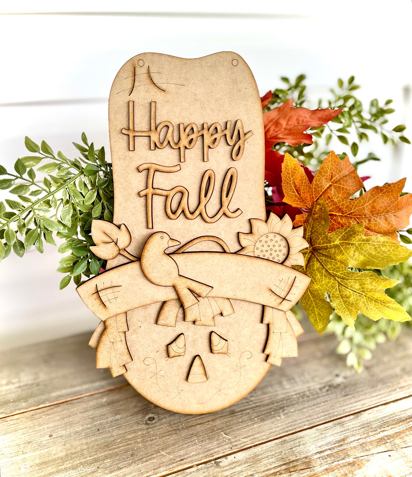 Happy Fall Scarecrow Hanger (DIY Craft Kit)