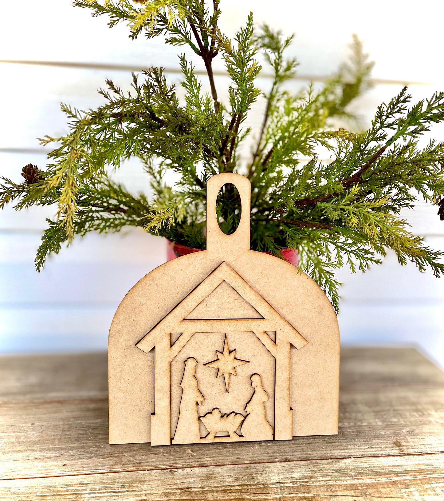 Merry Monday Nativity Scene with Cutting Board (DIY Craft Kit)