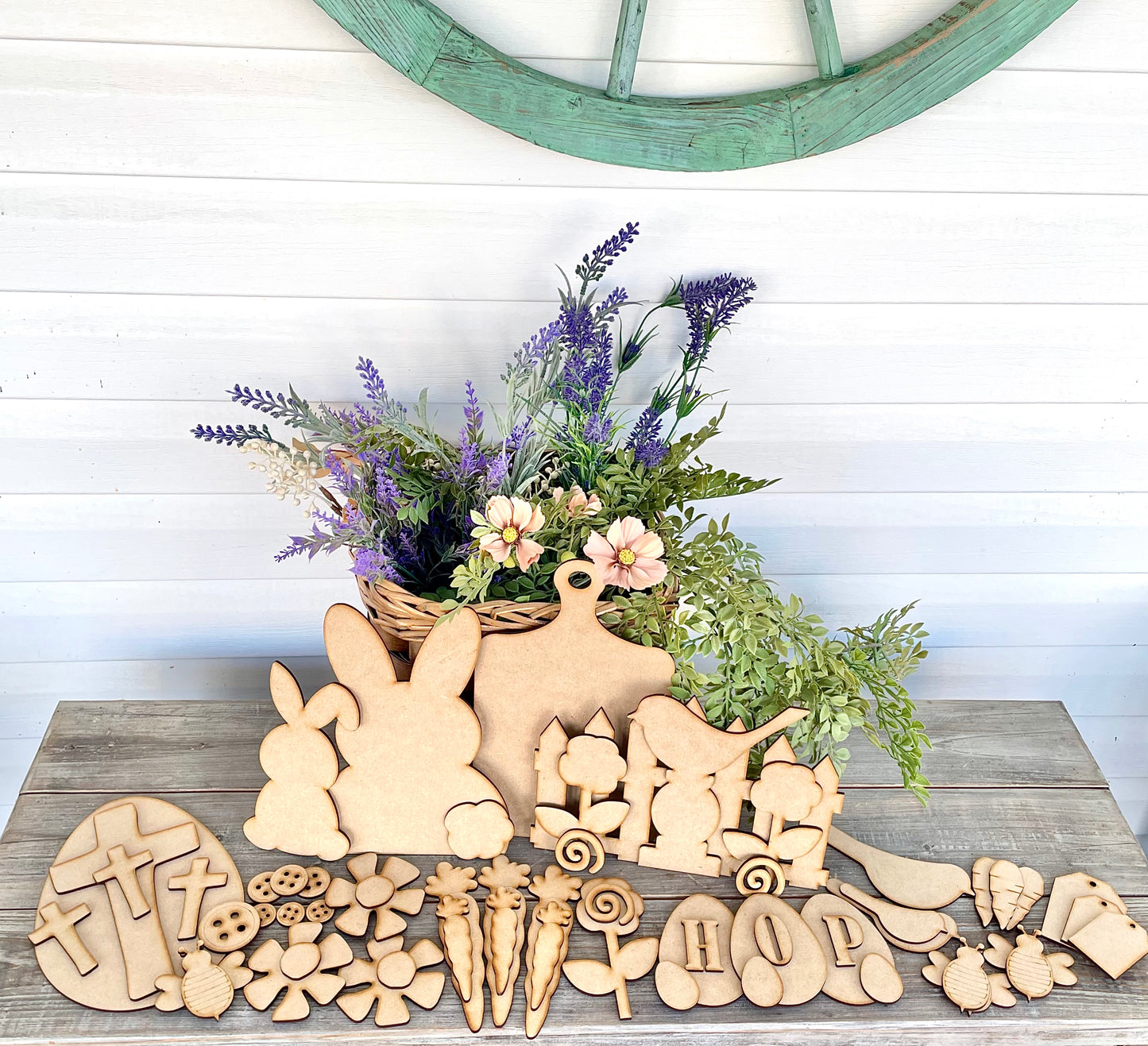 (Item#005) Hoppy Spring Fun Box - DIY Cutouts