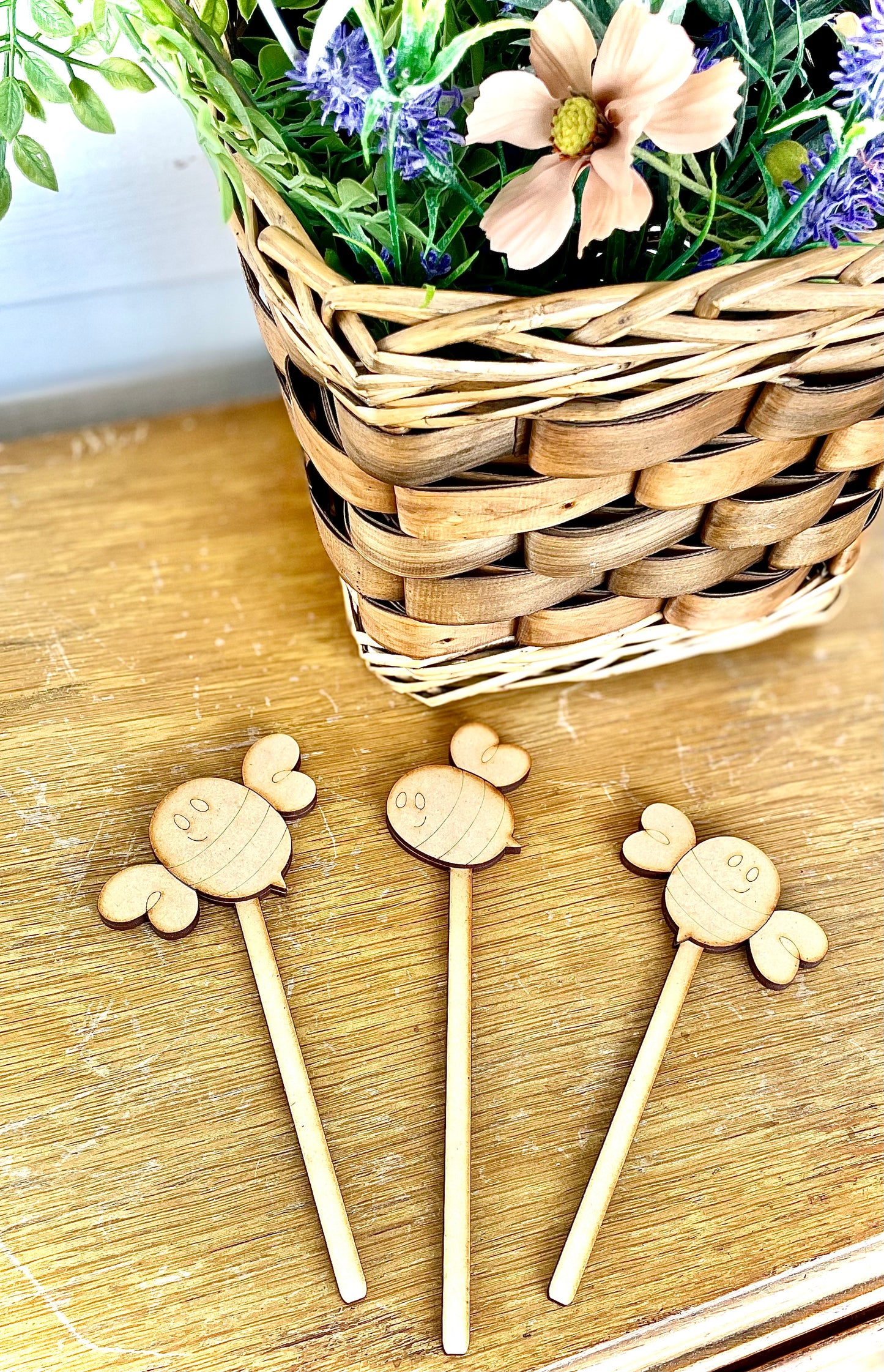 (Item#025) DIY Bumble Bee Inserts for Interchangeable Flower Pot (*Inserts Only)