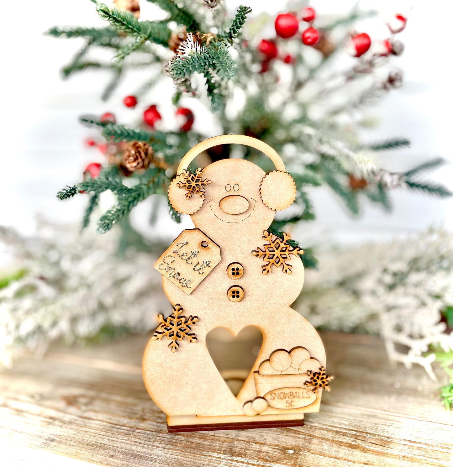 Merry Monday “Let it Snow” Snowman Votive (DIY Craft Kit)