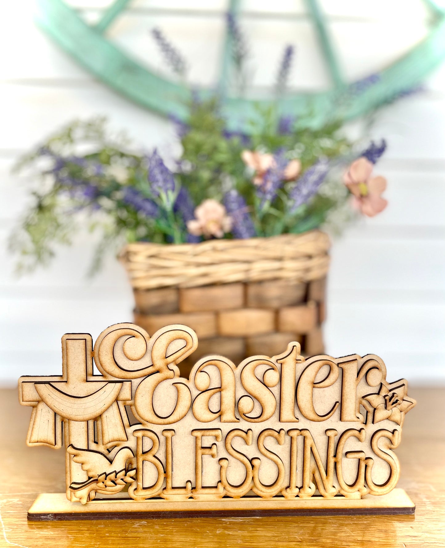(Item#020) FER - Easter Blessings Shelf Sitter - DIY Craft Kit
