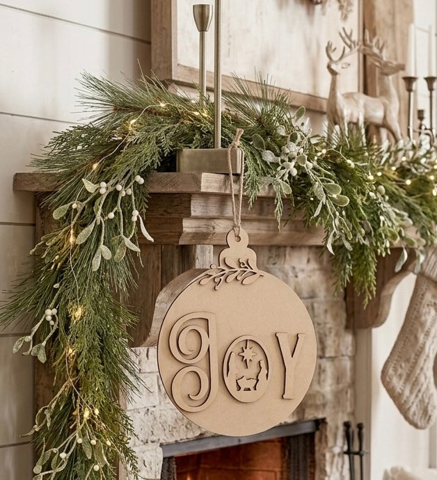 “Joy” Nativity Ornament Shaped Hanger - DIY Craft Kit