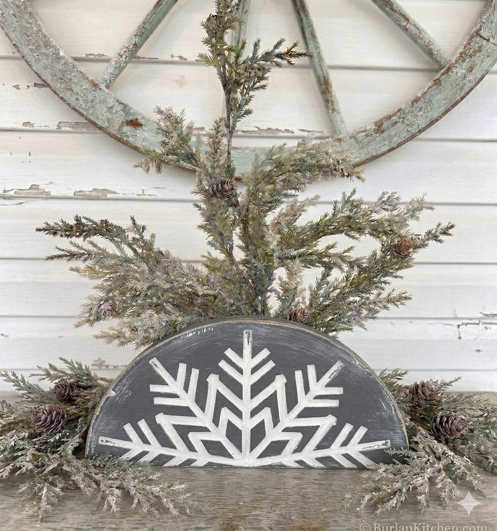 Snowflake Shelf Leaner - DIY Craft kit