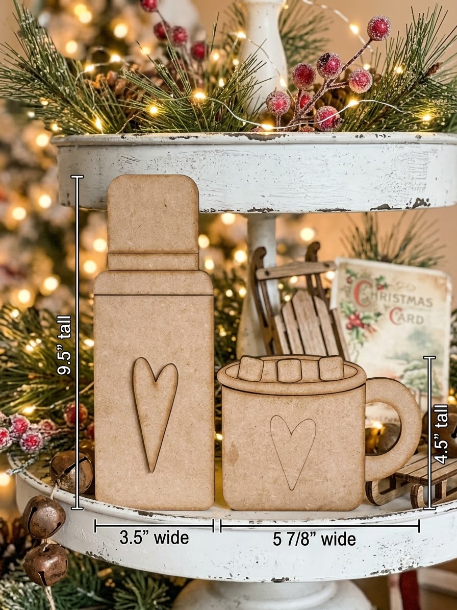 (Item#146) Cozy Thermos (1) and Mug (1) - DIY Leaners