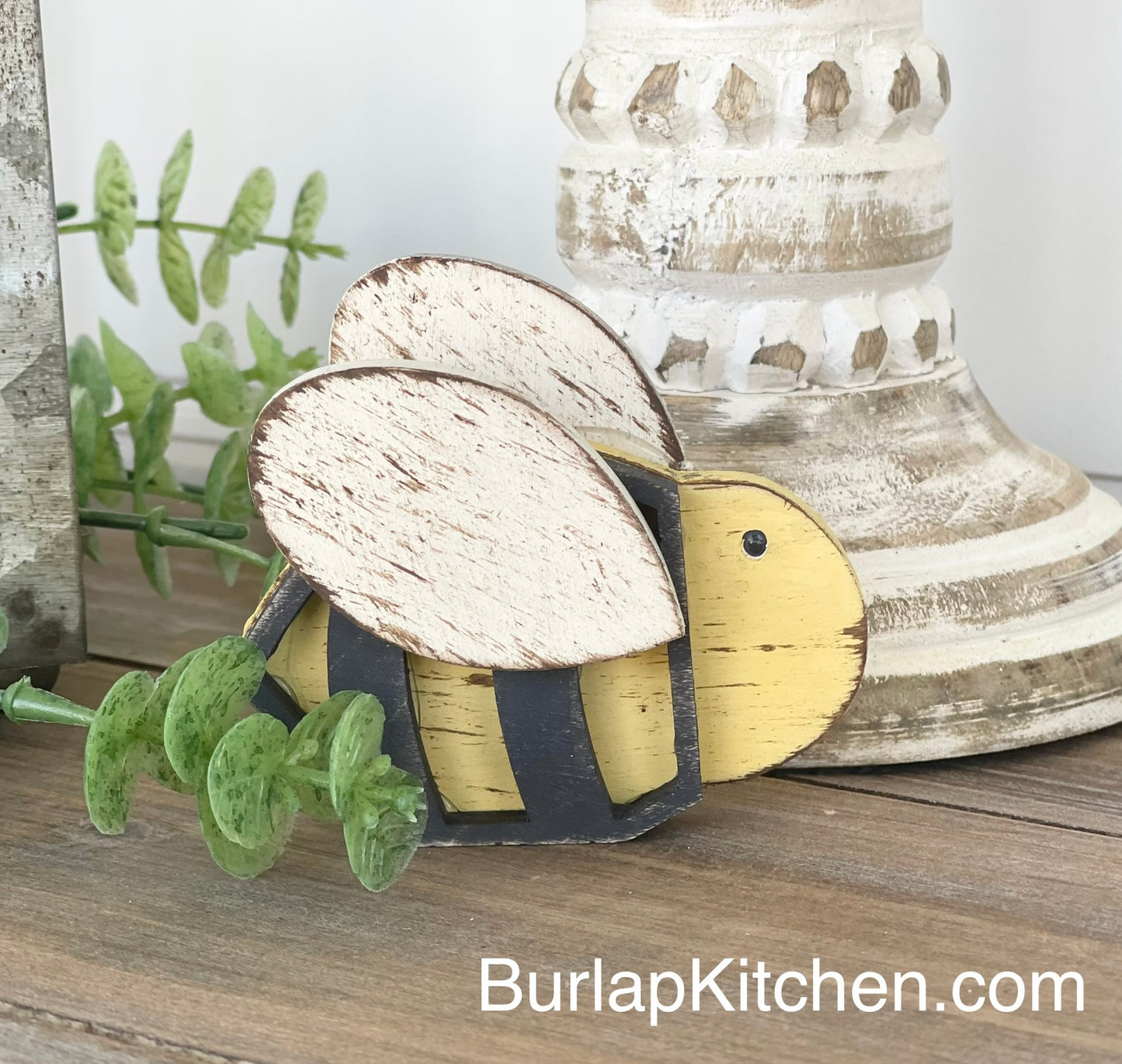 Mini Stand Alone Bees, Set of 3 (Maple Wood - DIY Craft Kit)