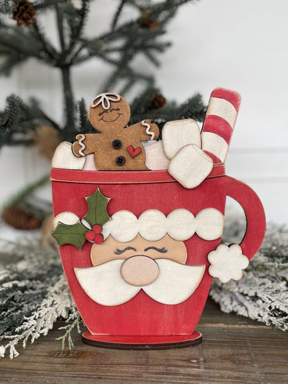 Merry Monday Santa & Gingerbread Mug
