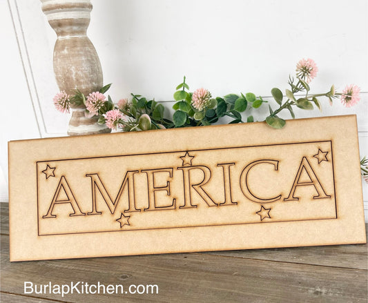 AMERICA SIGN- DIY Craft Kit