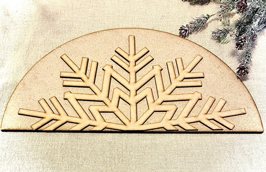 Large Snowflake Shelf Decor - Craft kit
