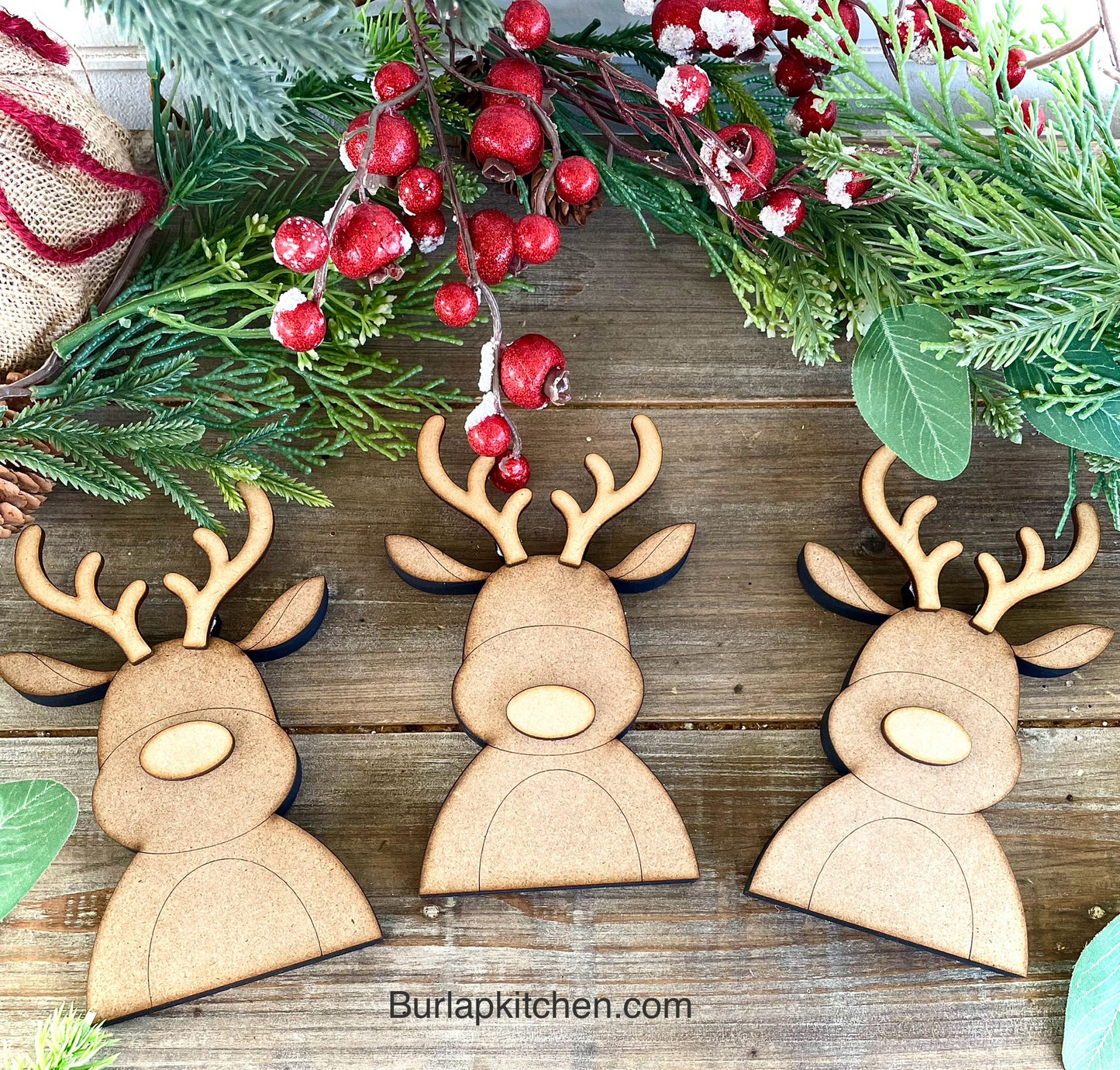 Merry Monday Stand Alone Reindeer, Set of 3 - DIY Craft Kits