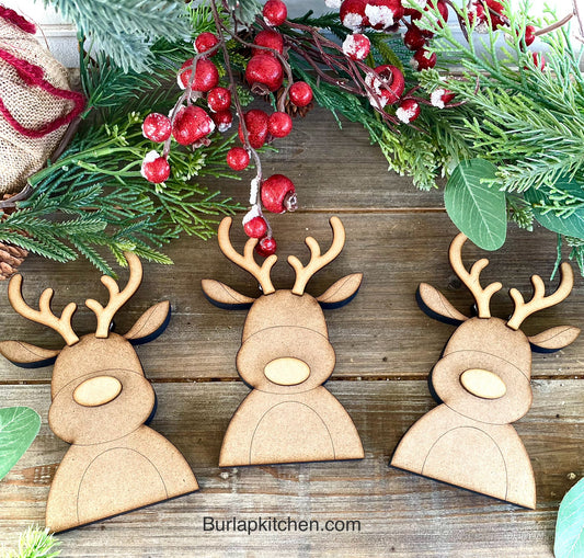 Merry Monday Stand Alone Reindeer, Set of 3 - DIY Craft Kits