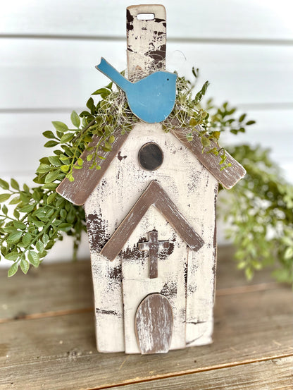 (CK) Birdhouse Church Cutting Board - DIY Craft Kit