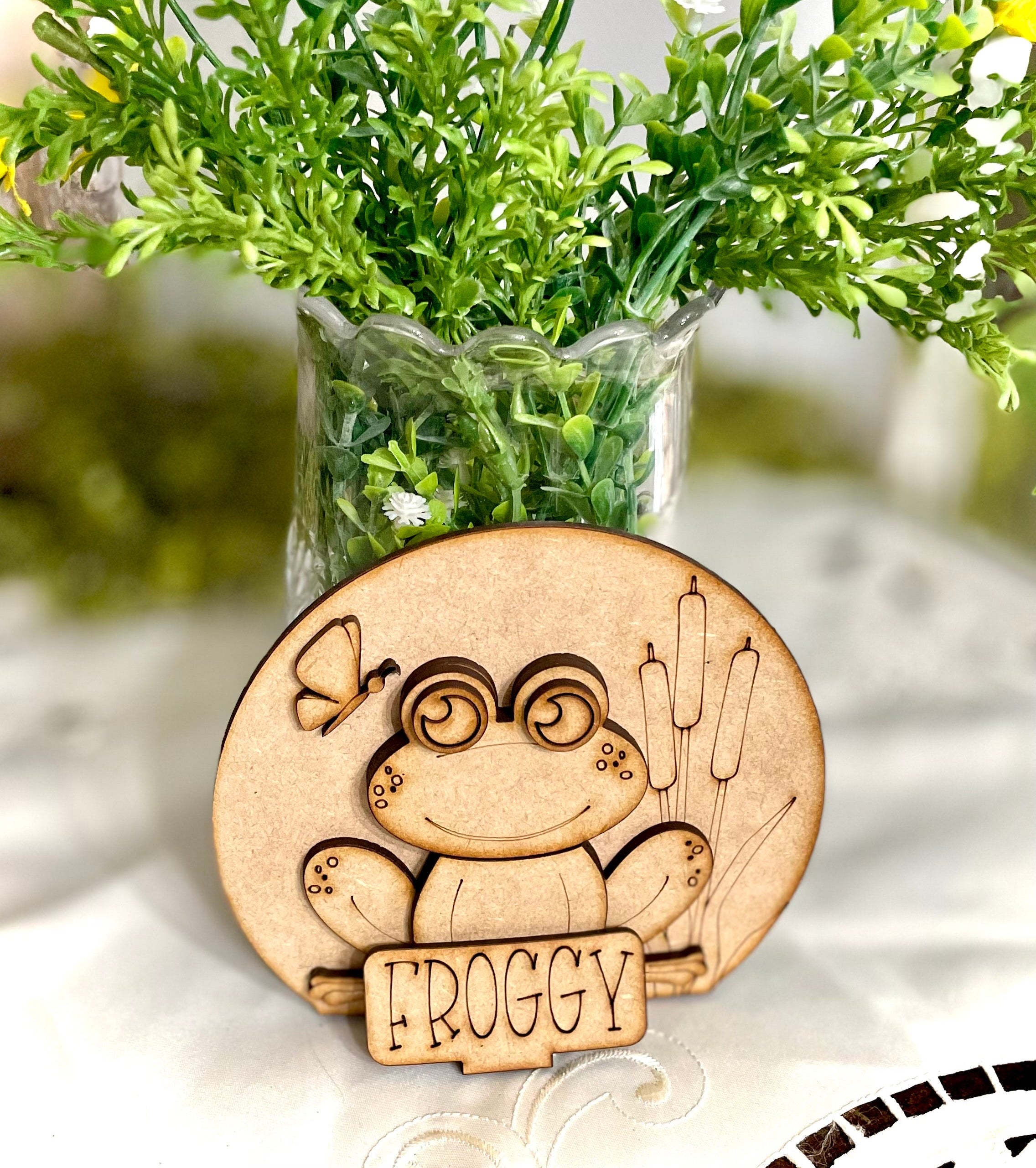 “FROGGY” Insert For Interchangeable Snow Globe - INSERT ONLY – Burlap ...