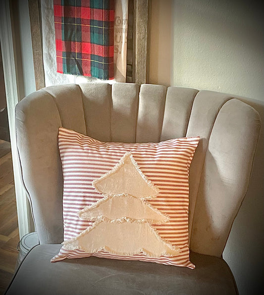 (HSM) Farmhouse Christmas Pillow Cover (pillow not included)