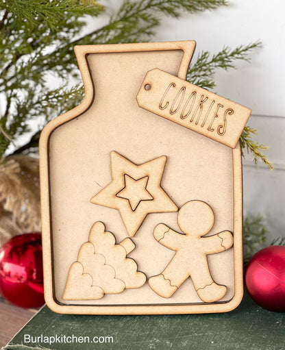 Christmas Cookie Jar - DIY Craft Kit