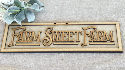 (CK) Farm Sweet Farm Sign - Craft Kit