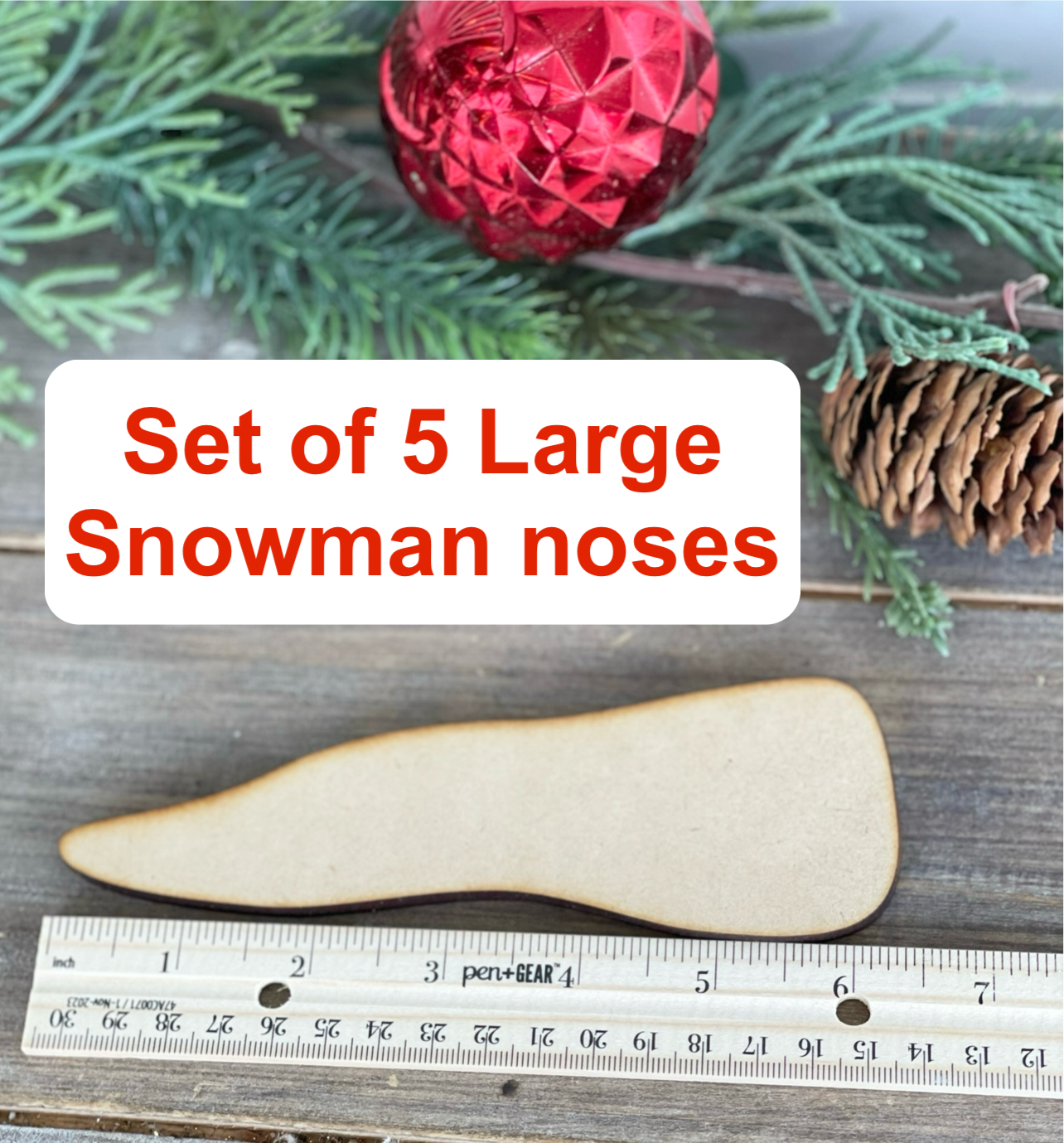 Large Snowman Noses (set of 5)