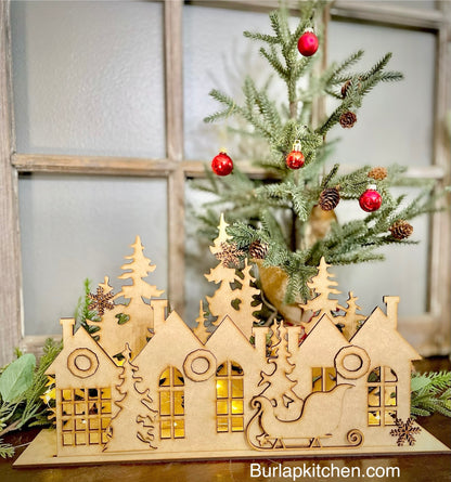 Intricate Christmas Village - DIY Craft Kit