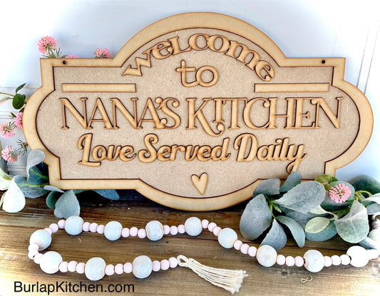 (CK) Welcome to Nana’s Kitchen - DIY Craft Kit