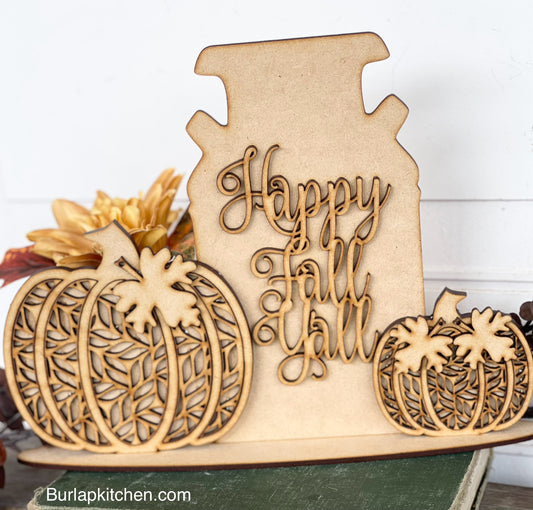 (CK) Happy Fall Y'all Milk Jug - Craft Kit