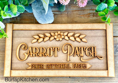 (CK) DIY Carrot Patch Sign - Craft Kit