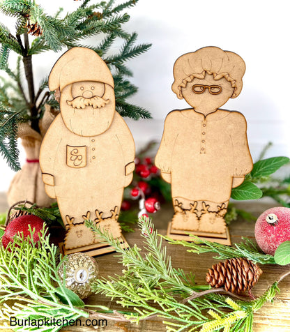 Mr. & Mrs. Claus - Stand Alone DIY Craft Kit
