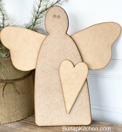 Angel Leaner w/ Heart- DIY Craft Kit
