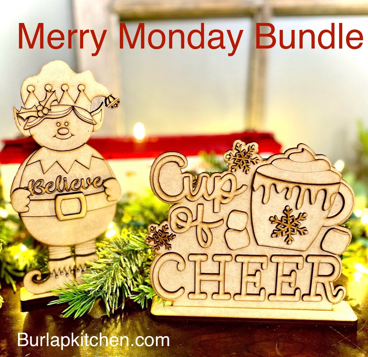 Merry Monday Bundle Deal (Elf & Cup of Cheer) - DIY Craft Kits