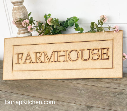 (CK) FARMHOUSE Sign - Craft Kit