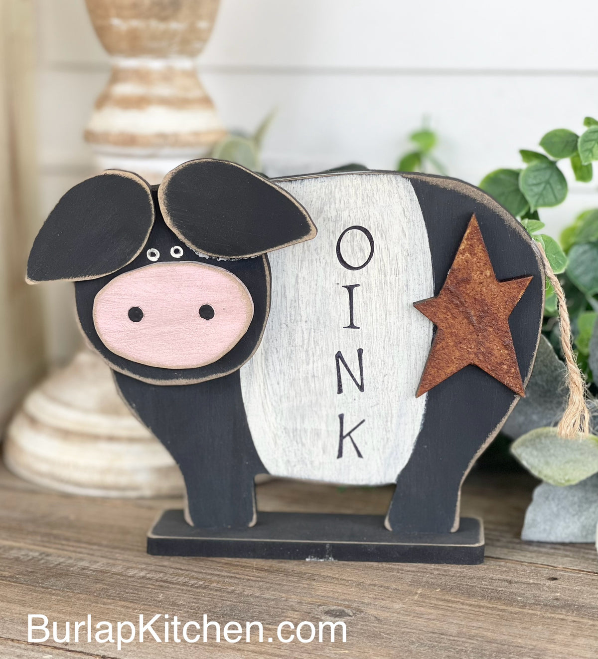 Standing Pig Pattern (CK) Stand Alone Pig - Craft Kit – Burlap Kitchen
