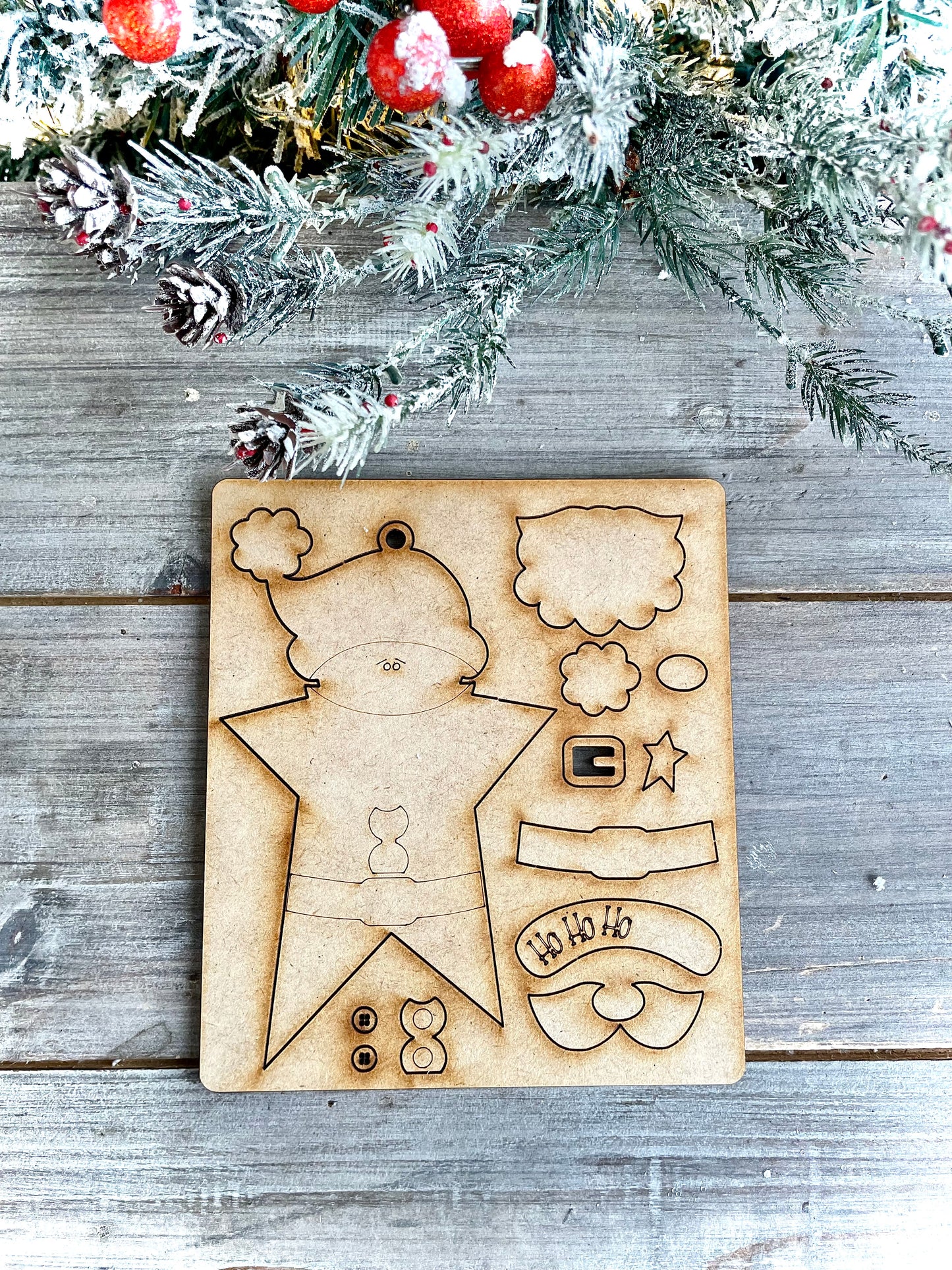 (BFR25) Star Santa Pop-Out DIY Ornament