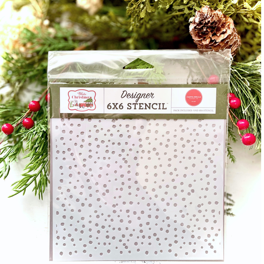 Snow Flurry Stencil -  6"x6"