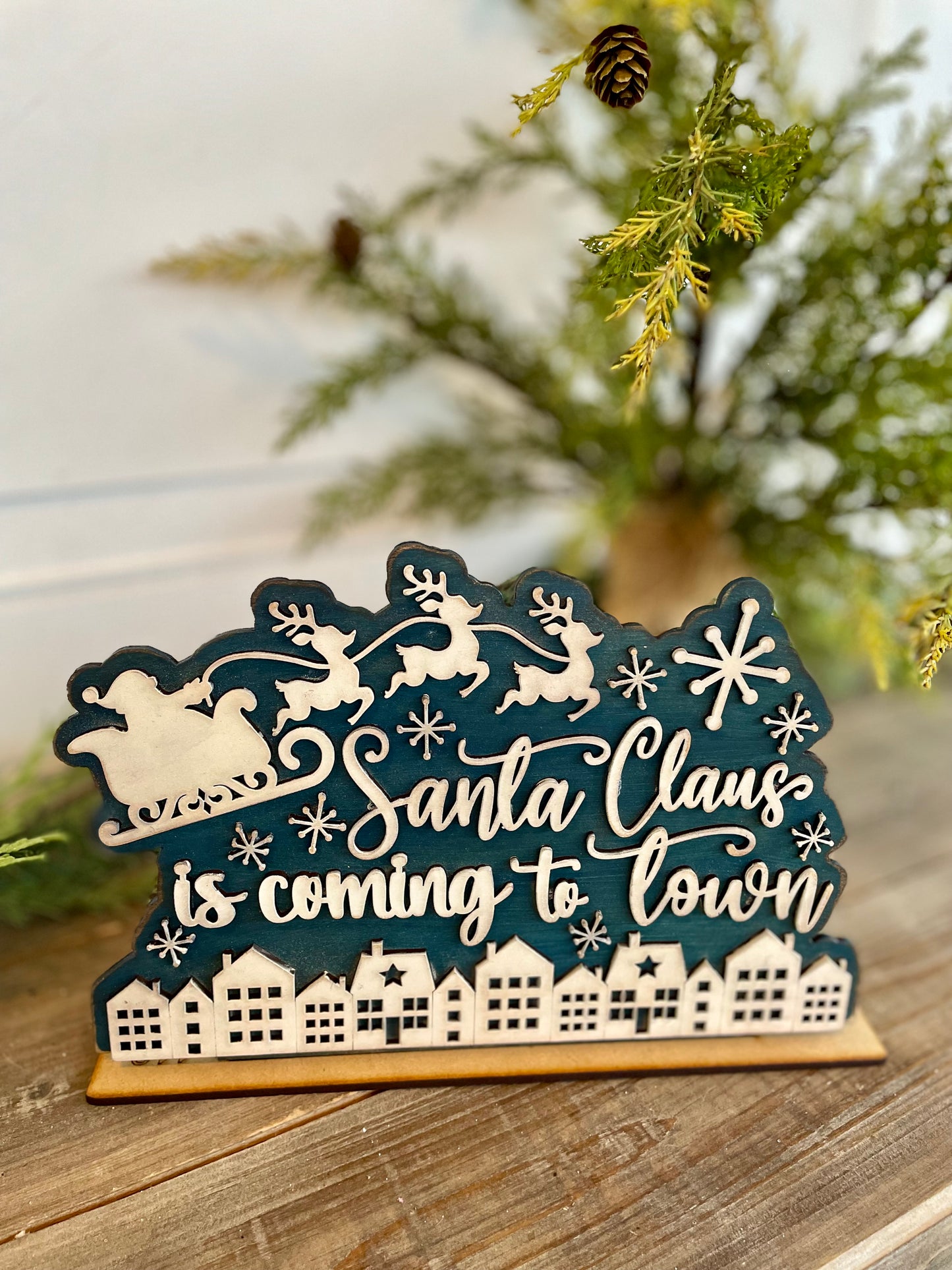 Stand Alone “Santa Claus is Coming to Town”Scene - DIY Craft Kit