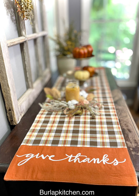 (F) Reversible Fall Table Runner