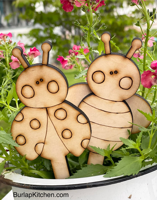 Bee & Ladybug Plant Pokes - DIY Craft Kit